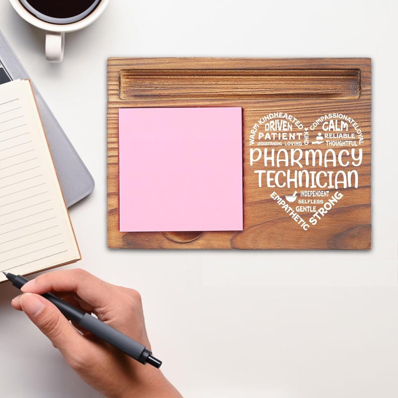 EFFJNSG Pharmacy Technician Gift, Appreciation Gifts for Pharmacist, Thank You Gifts for Pharmacist Tech, Pharmacy Week Gift, Pharmacy Gift for Pharmacist Graduation Desk Self-Stick Note Pad Holders EDP16 - Image 3